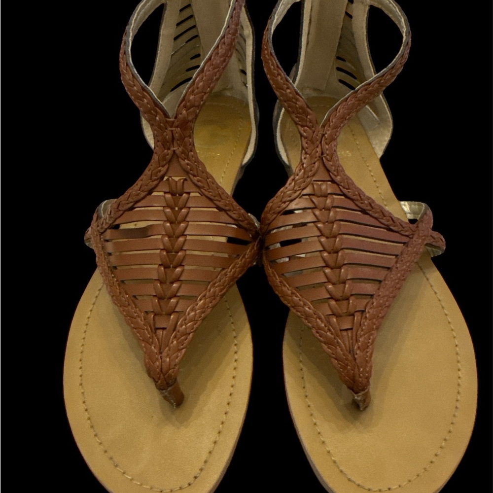 Guess Braided Faux Leather Sandals